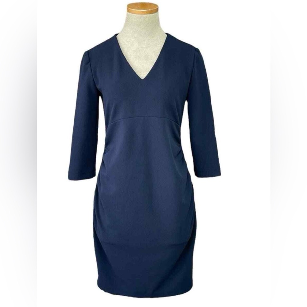 EUC Slate & Willow Navy 3/4 Sleeve Maternity Dress Medium
